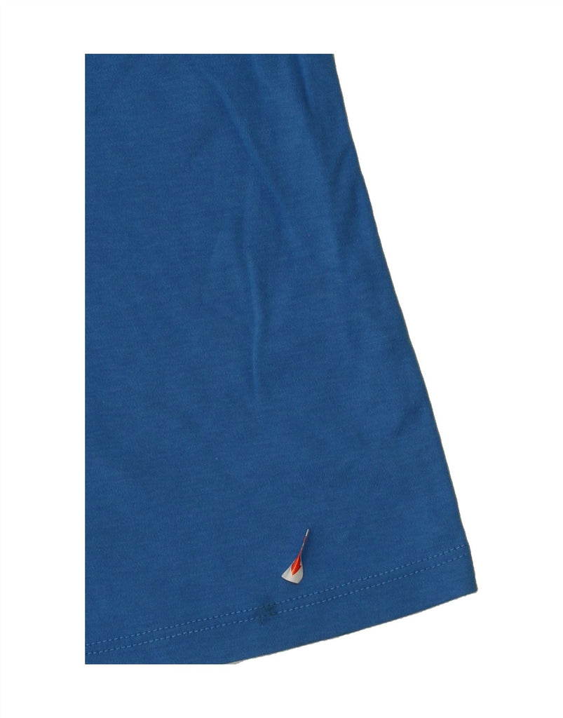 L.L.BEAN Womens Top Long Sleeve UK 14 Medium Blue Cotton Vintage L.L.Bean and Second-Hand L.L.Bean from Messina Hembry 