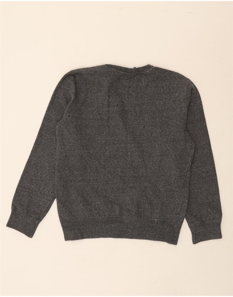 CHAMPION Womens Graphic Sweatshirt Jumper UK 14 Medium Grey Flecked Cotton Vintage Champion and Second-Hand Champion from Messina Hembry 