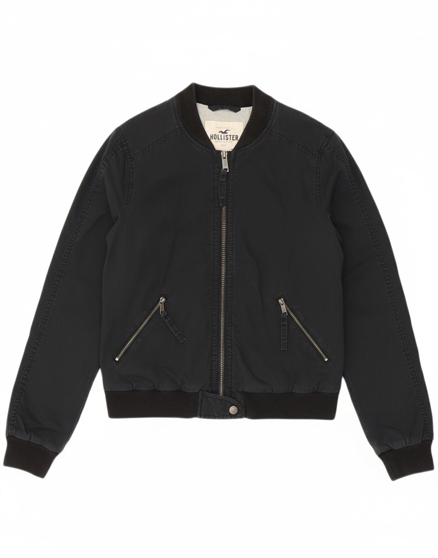 Fleece Jacke Hollister Schwarze Jacke HOLLISTER Womens Bomber