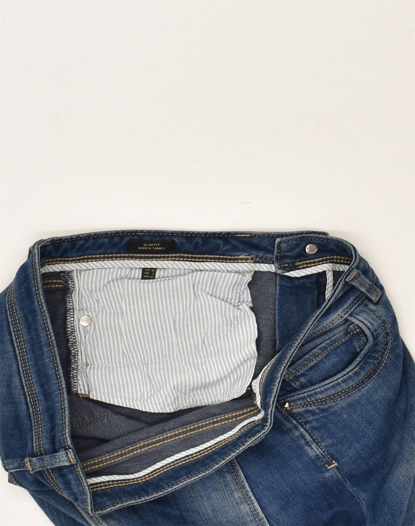 MASSIMO DUTTI Womens Slim Jeans EU 38 Small W32 L30 Blue Cotton | Vintage Massimo Dutti | Thrift | Second-Hand Massimo Dutti | Used Clothing | Messina Hembry 