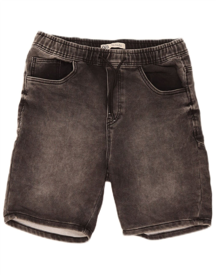 Zara Mens Denim Shorts Medium W31  Black Cotton