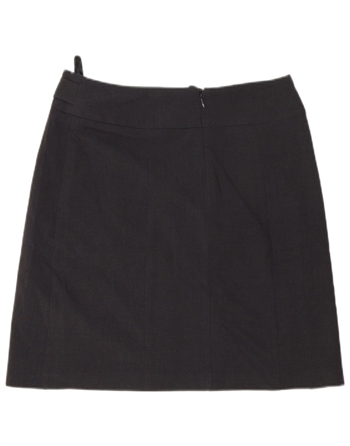 Marks & Spencer Womens A-Line Skirt UK 12 Medium W32  Grey Polyester