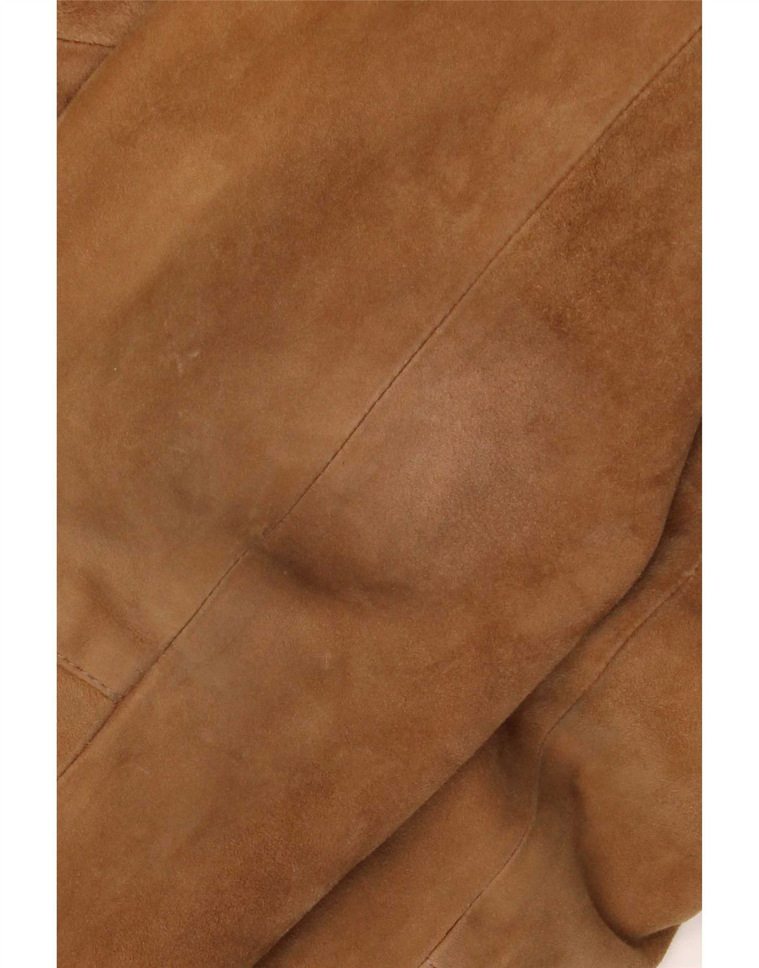Vintage Mens Suede Jacket IT 48 Medium Brown Leather