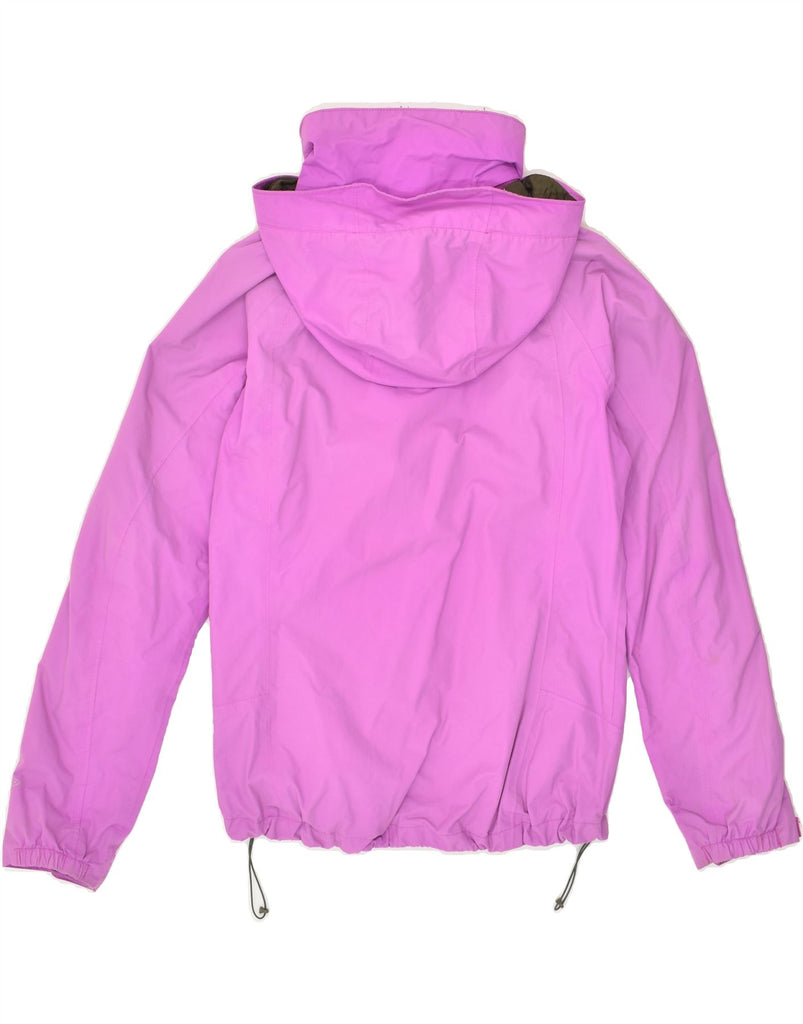 COLUMBIA Womens Hooded Rain Jacket UK 14 Medium Purple Nylon | Vintage Columbia | Thrift | Second-Hand Columbia | Used Clothing | Messina Hembry 