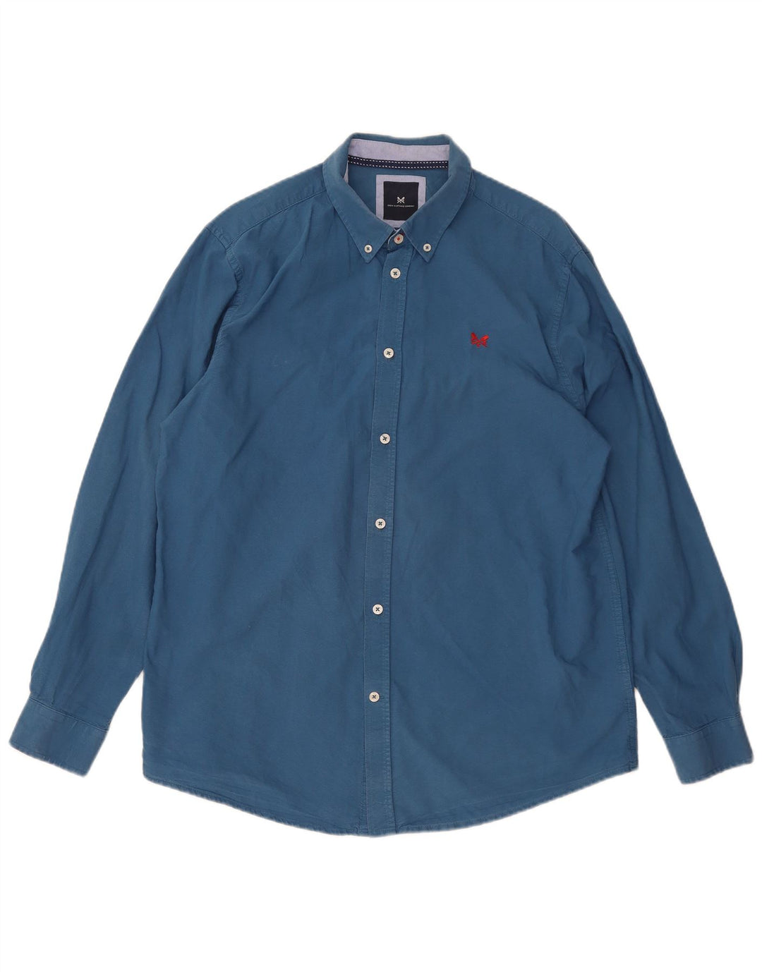 Crew Clothing Mens Classic Fit Shirt XL Blue Cotton