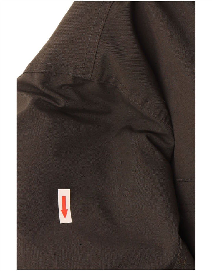 Quiksilver Mens Hooded Windbreaker Jacket UK 38 Medium Grey Polyester