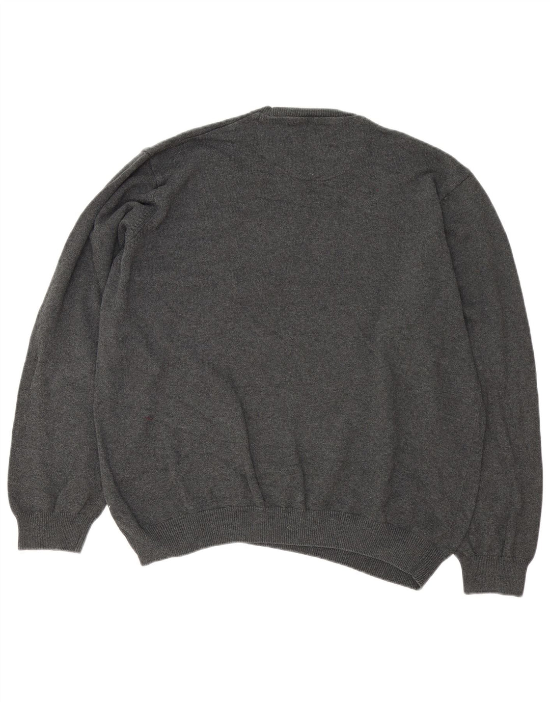 Marks & Spencer Mens Regular Fit Crew Neck Jumper Sweater 2XL Grey Cotton