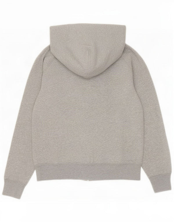Gap Womens Graphic Zip Hoodie Sweater UK 14 Medium Grey Cotton