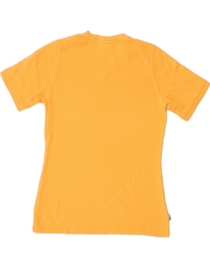REEBOK Womens T-Shirt Top UK 12 Medium Yellow Cotton Vintage Reebok and Second-Hand Reebok from Messina Hembry 