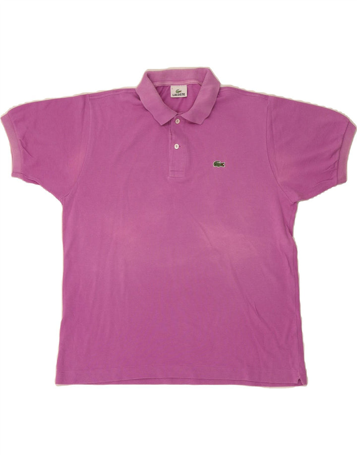 LACOSTE Mens Polo Shirt Size 5 Large Purple Cotton Vintage Lacoste and Second-Hand Lacoste from Messina Hembry 