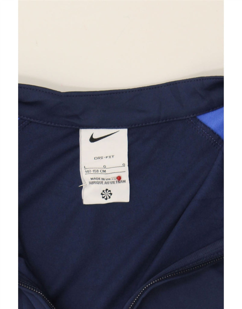 NIKE Boys Tracksuit Top Jacket 12-13 Years Large Navy Blue Vintage Nike and Second-Hand Nike from Messina Hembry 