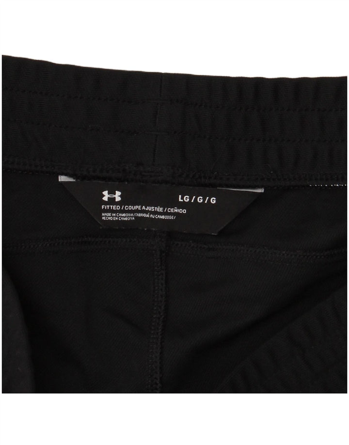 Under Armour Mens Tracksuit Trousers Large  Black Colourblock