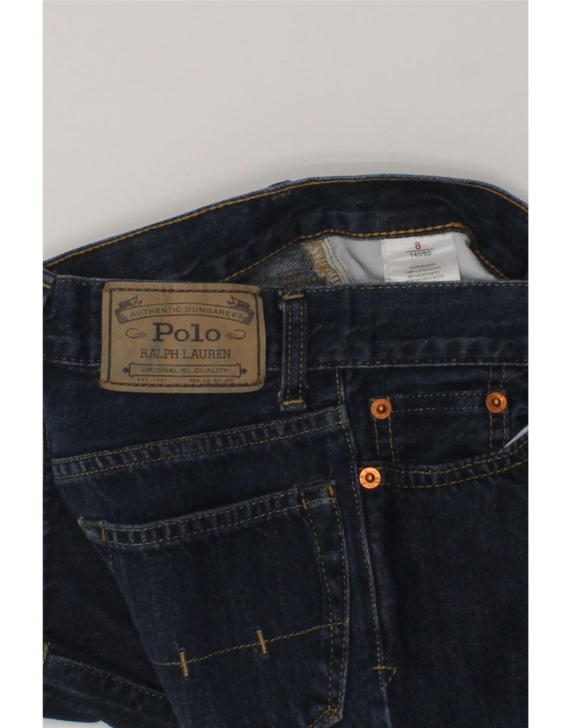 POLO RALPH LAUREN Boys Straight Jeans 7-8 Years W24 L24 Navy Blue Cotton | Vintage Polo Ralph Lauren | Thrift | Second-Hand Polo Ralph Lauren | Used Clothing | Messina Hembry 