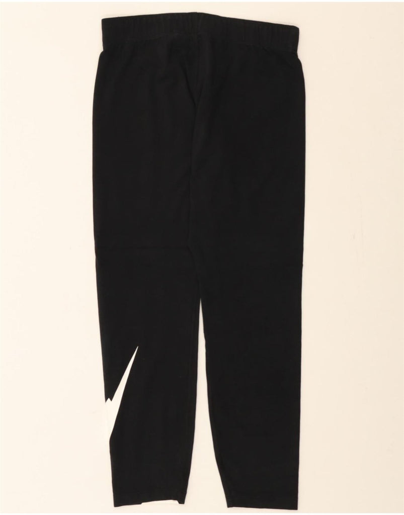 NIKE Womens Graphic Leggings UK 14 Medium  Black Cotton Vintage Nike and Second-Hand Nike from Messina Hembry 
