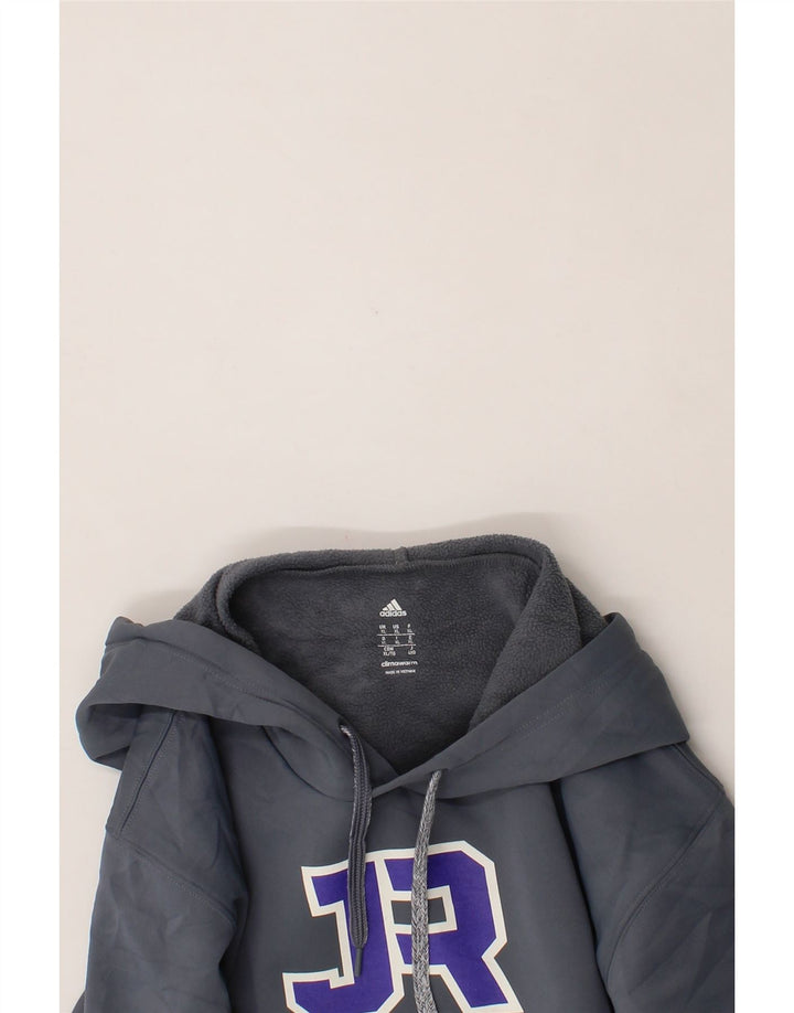 ADIDAS Mens Ravens Lacrosse Graphic Hoodie Jumper XL Grey Polyester Vintage Adidas and Second-Hand Adidas from Messina Hembry 