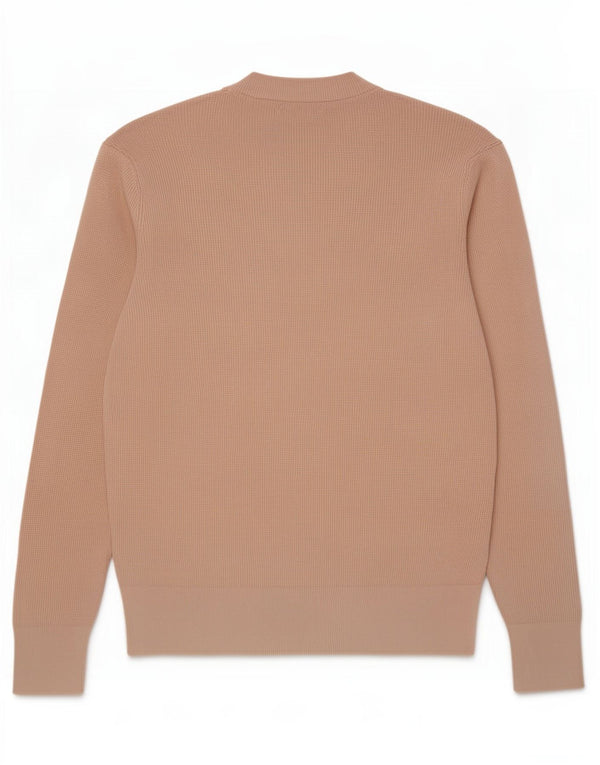 Zara Mens Crew Neck Jumper Sweater Medium Beige