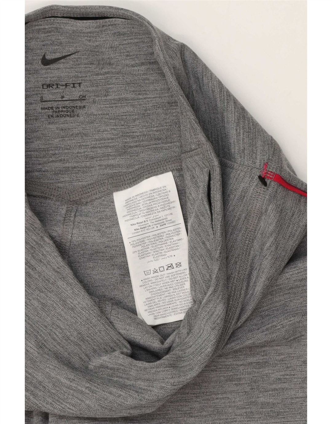 Nike Womens Dri Fit Graphic Leggings UK 10 Small Grey Polyester