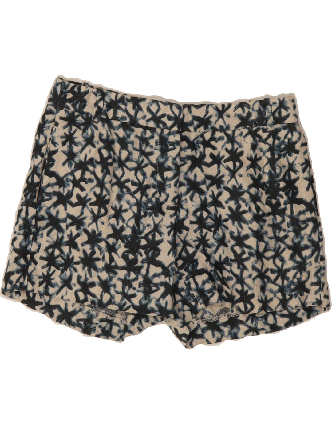 J. CREW Womens Abstract Pattern Chino Shorts US 0 XS W28 Blue Linen Vintage J. Crew and Second-Hand J. Crew from Messina Hembry 