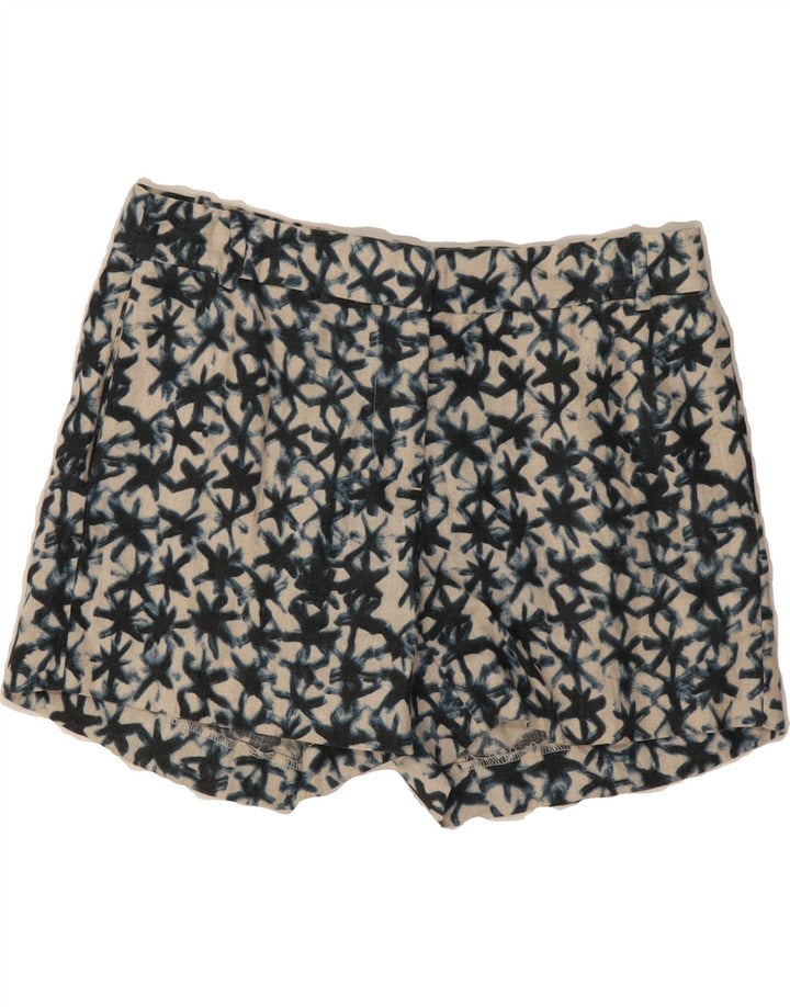 J. CREW Womens Abstract Pattern Chino Shorts US 0 XS W28 Blue Linen Vintage J. Crew and Second-Hand J. Crew from Messina Hembry 