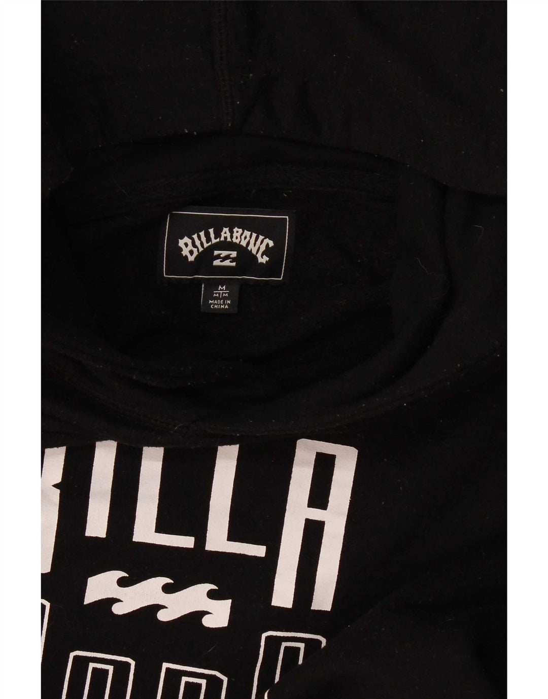 Billabong Mens Graphic Hoodie Jumper Medium Black