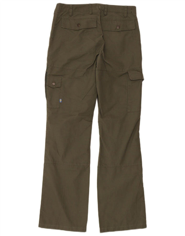 Fjall Raven Womens Bootcut Cargo Trousers EU 38 Medium W32 L33 Khaki