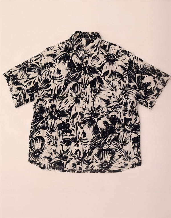Vintage Mens Hawaiian Short Sleeve Shirt XL Multicoloured Floral