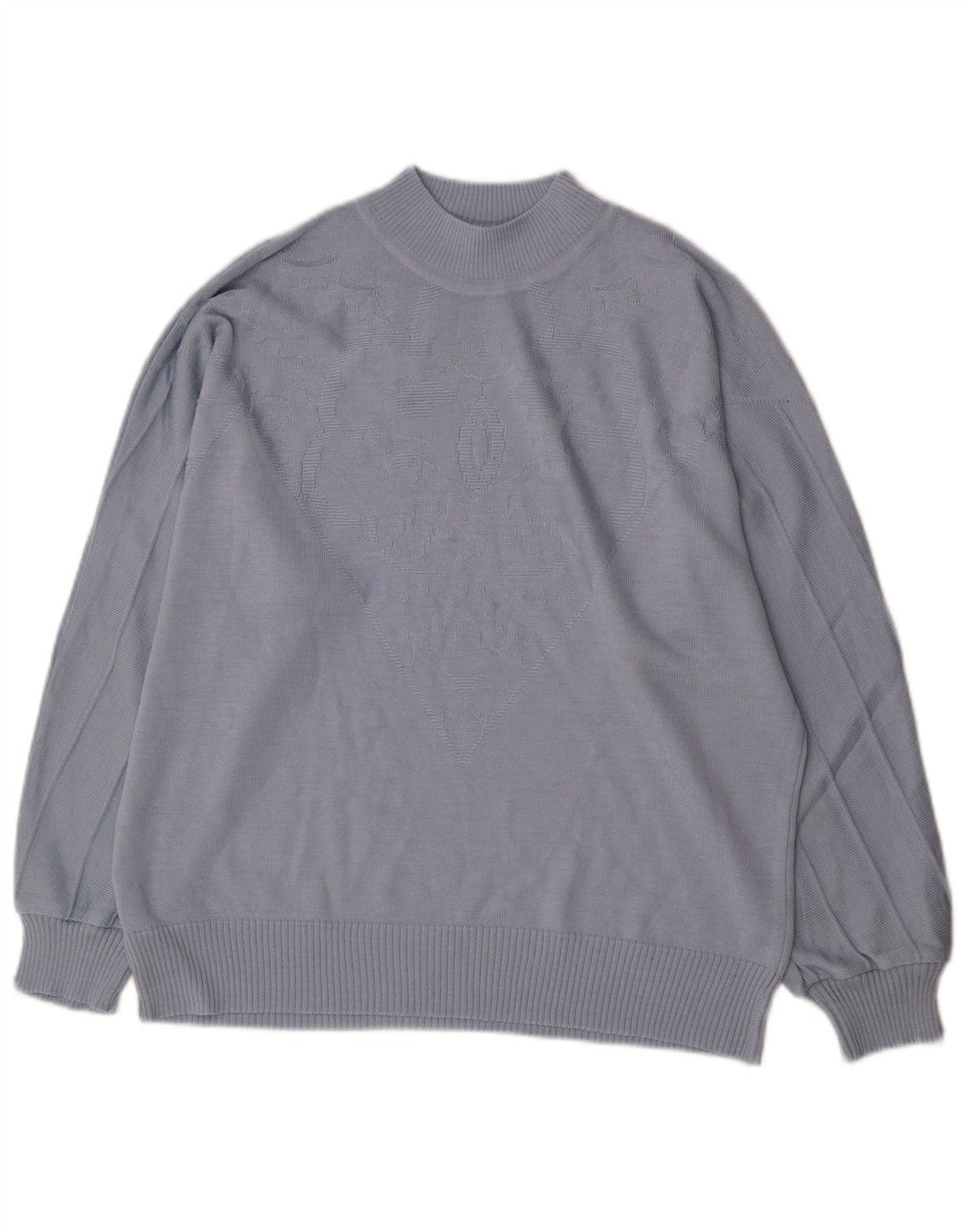 Vintage Womens Turtle Neck Jumper Sweater IT 46 Large Blue Polyacrylic
