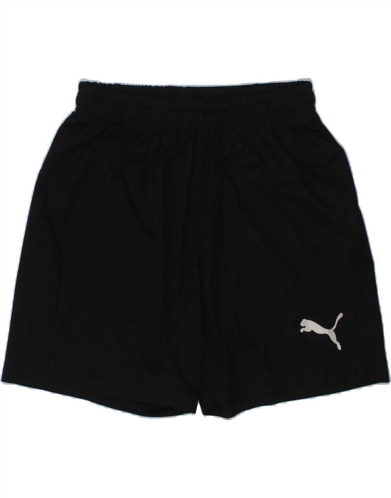 PUMA Boys Sport Shorts 13-14 Years Black | Vintage Puma | Thrift | Second-Hand Puma | Used Clothing | Messina Hembry 