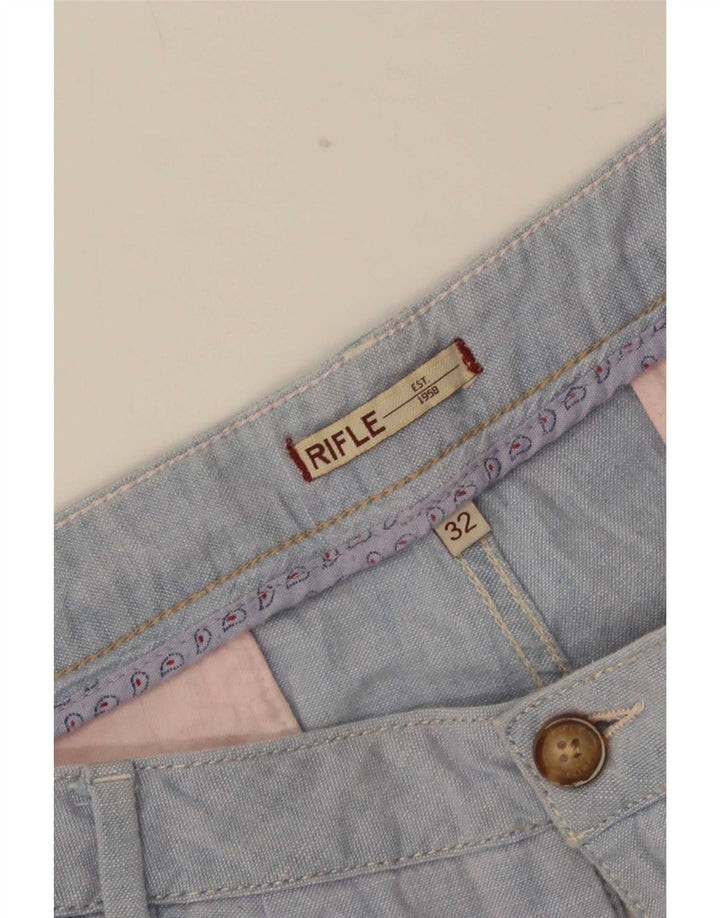 Rifle Womens Chino Shorts Large W32 Blue