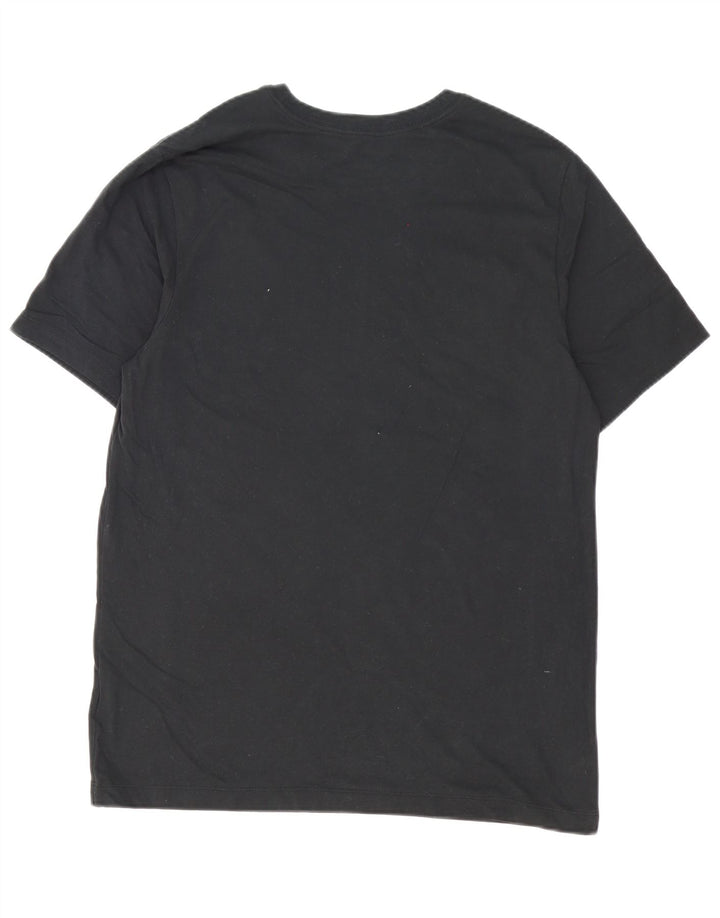 Nike Mens Dri Fit Graphic T-Shirt Top Large Black Cotton