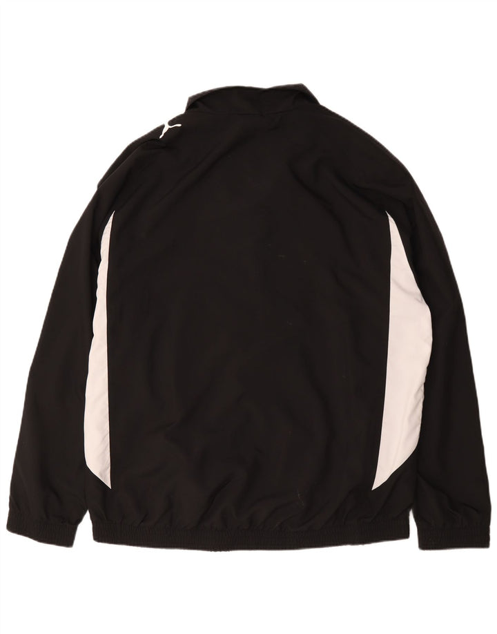 PUMA Mens Tracksuit Top Jacket XL Black Colourblock Polyester