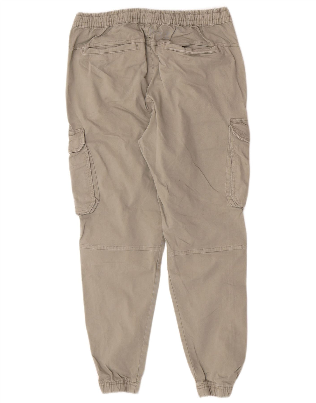 Zara Mens Joggers Cargo Trousers W30 L27 Grey Cotton