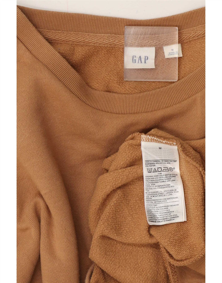 Gap Womens Sweatshirt Jumper UK 14 Medium Beige Cotton