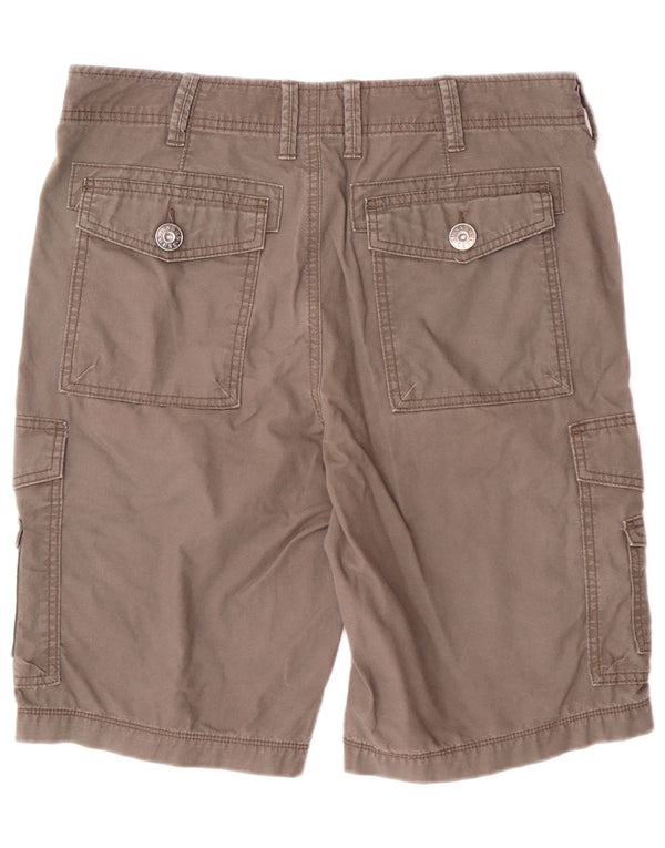 Guess Mens Cargo Shorts W32 Medium Grey Cotton