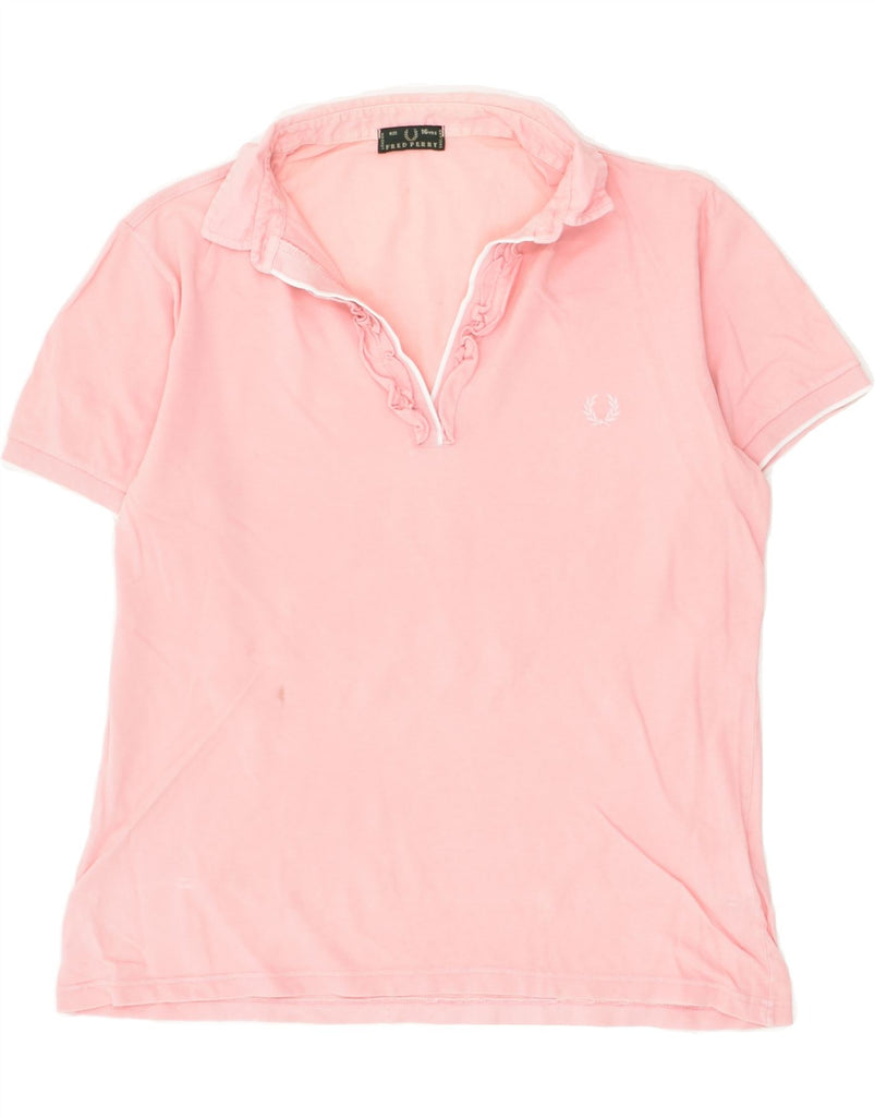 FRED PERRY Girls Polo Shirt 15-16 Years Pink Cotton | Vintage Fred Perry | Thrift | Second-Hand Fred Perry | Used Clothing | Messina Hembry 