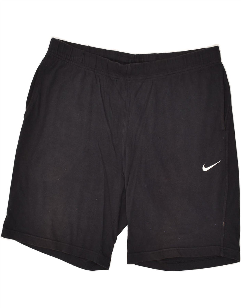 NIKE Mens Sport Shorts XL Black Cotton | Vintage Nike | Thrift | Second-Hand Nike | Used Clothing | Messina Hembry 