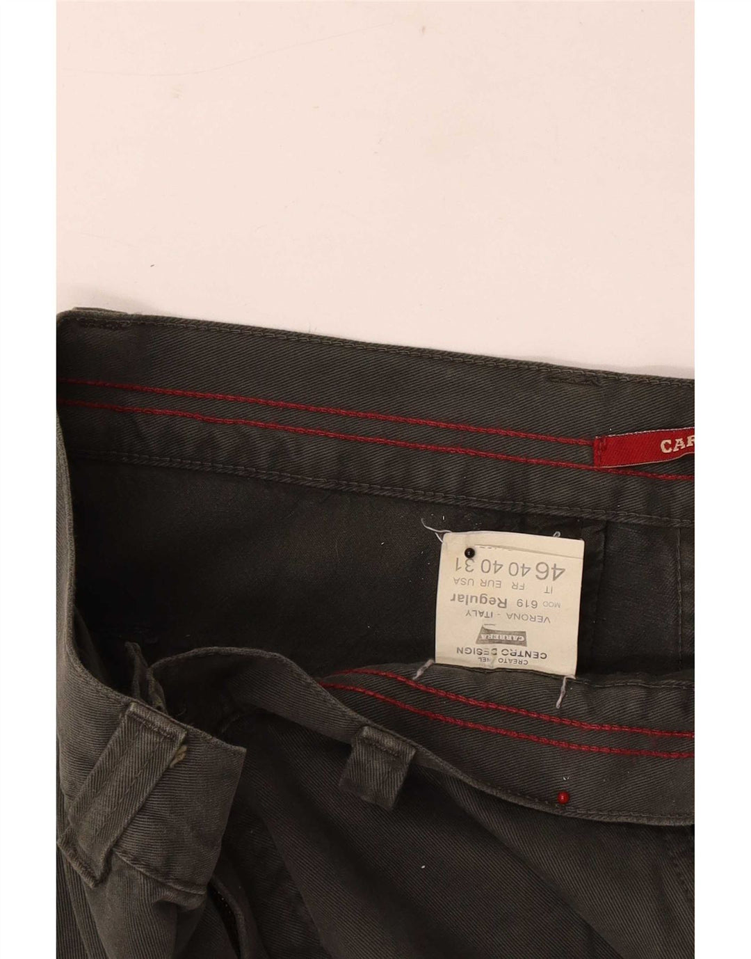 Carrera Mens Regular Cargo Trousers W31 L33 Green Cotton