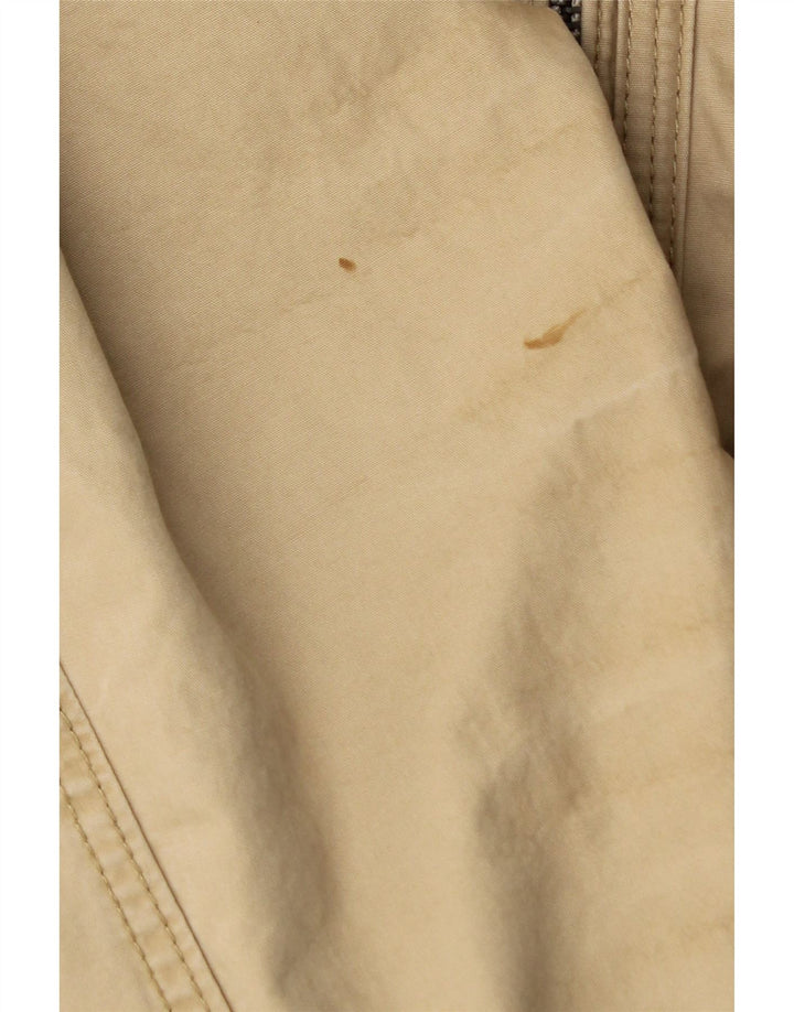 HOLLISTER Mens Bomber Jacket UK 42 XL Beige Cotton