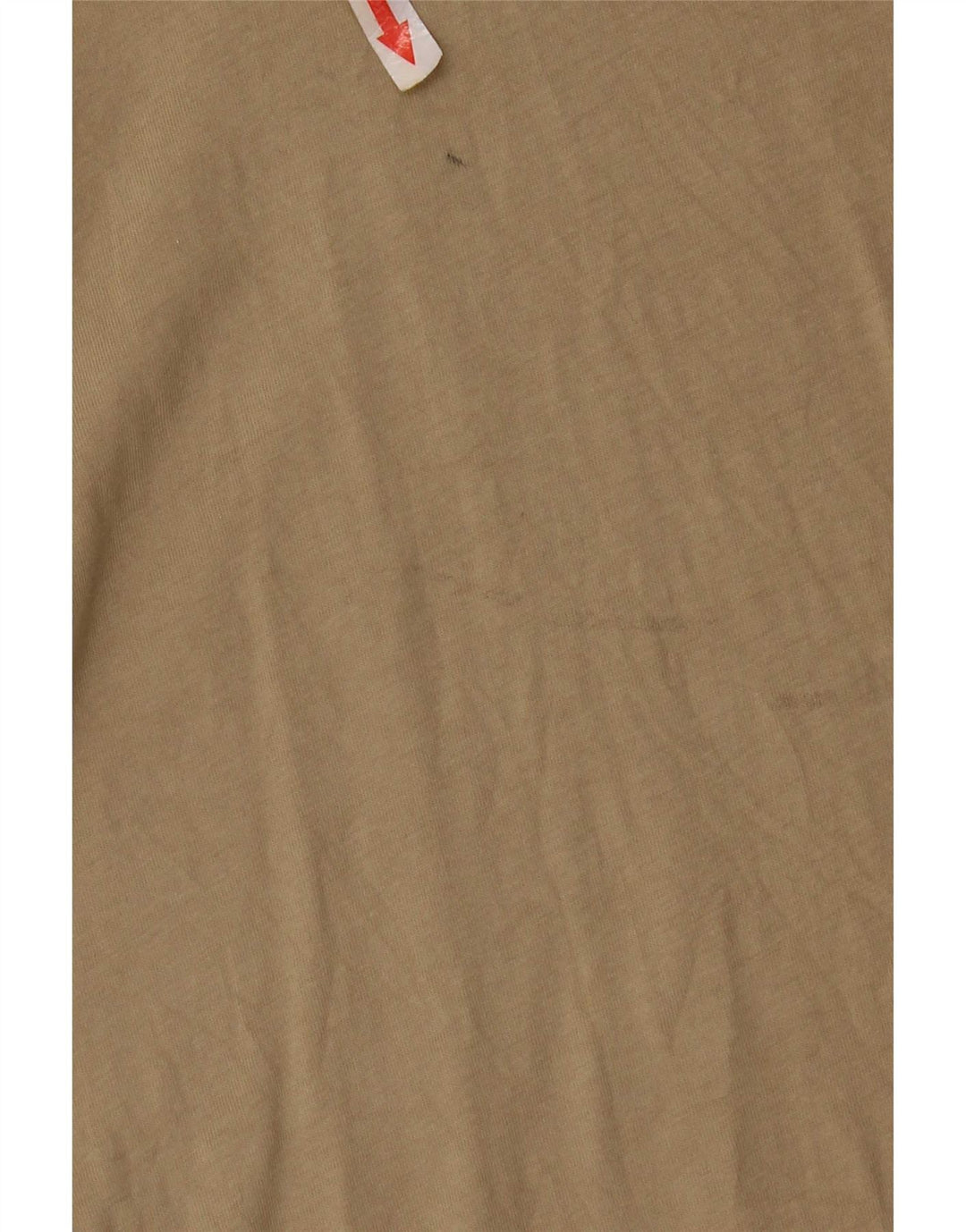 Nike Mens T-Shirt Top Medium Beige Cotton