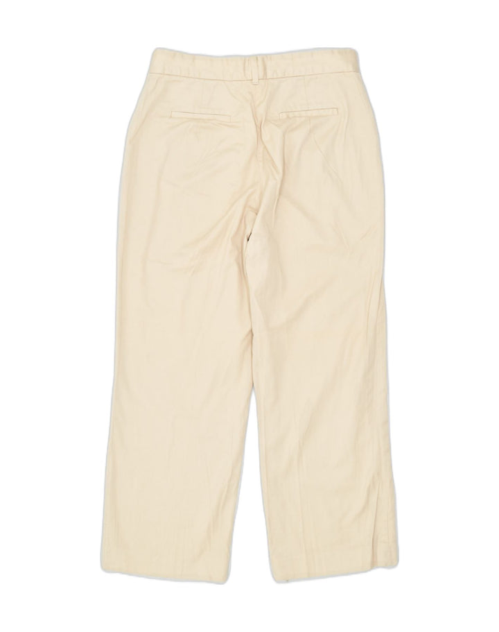 BANANA REPUBLIC Womens Straight Cropped Trousers W28 L24 Beige Cotton | Vintage | Thrift | Second-Hand | Used Clothing | Messina Hembry 