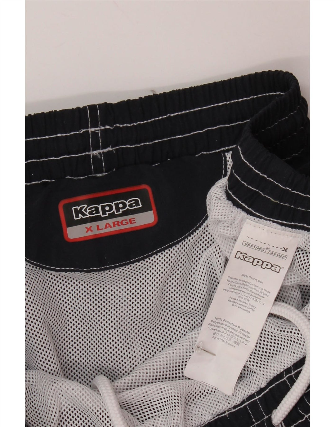 KAPPA Mens Swimming Shorts XL Navy Blue Polyester