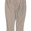 Nike Womens Dri Fit Capri Leggings UK 14 Medium Grey Geometric Polyester