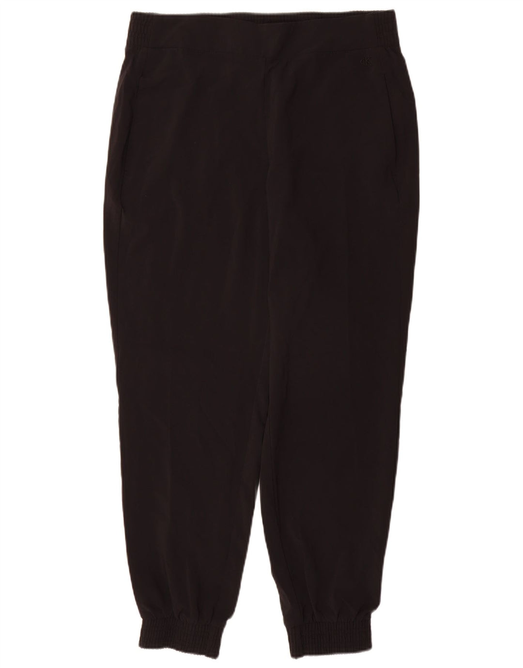 Calvin Klein Womens Tracksuit Trousers Joggers UK 14 Medium Black Polyester
