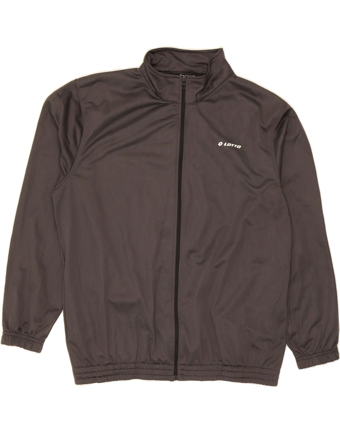 LOTTO Mens Tracksuit Top Jacket 2XL Grey Polyester Vintage Lotto and Second-Hand Lotto from Messina Hembry 