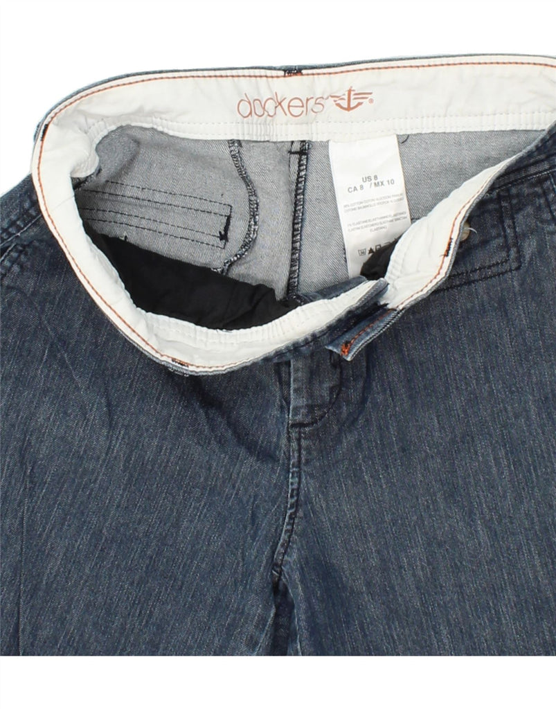 DOCKERS Womens Denim Shorts US 8 Medium W30 Navy Blue Cotton Vintage Dockers and Second-Hand Dockers from Messina Hembry 