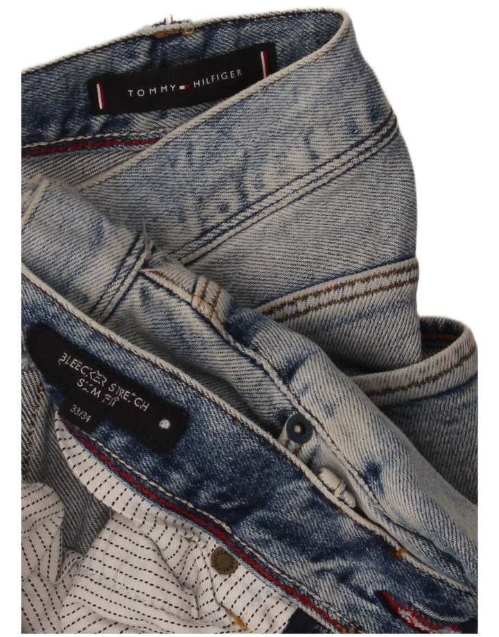 Tommy Hilfiger Mens Bleecker Slim Jeans W33 L34 Blue Cotton
