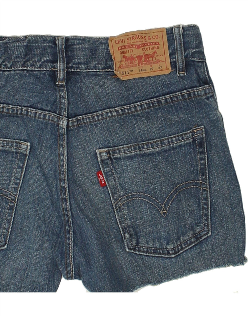 LEVI'S Girls 511 Denim Shorts 13-14 Years W27 Blue | Vintage Levi's | Thrift | Second-Hand Levi's | Used Clothing | Messina Hembry 