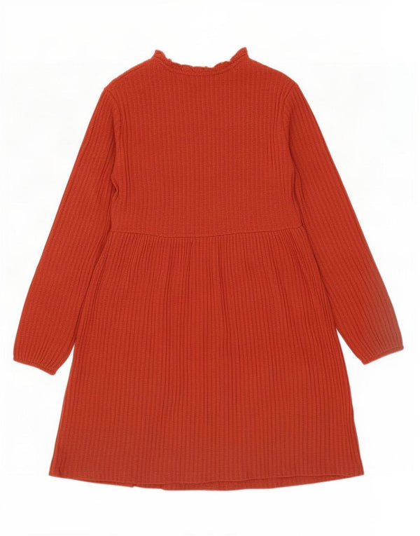 Zara Womens Jumper Dress UK 12 Medium Red