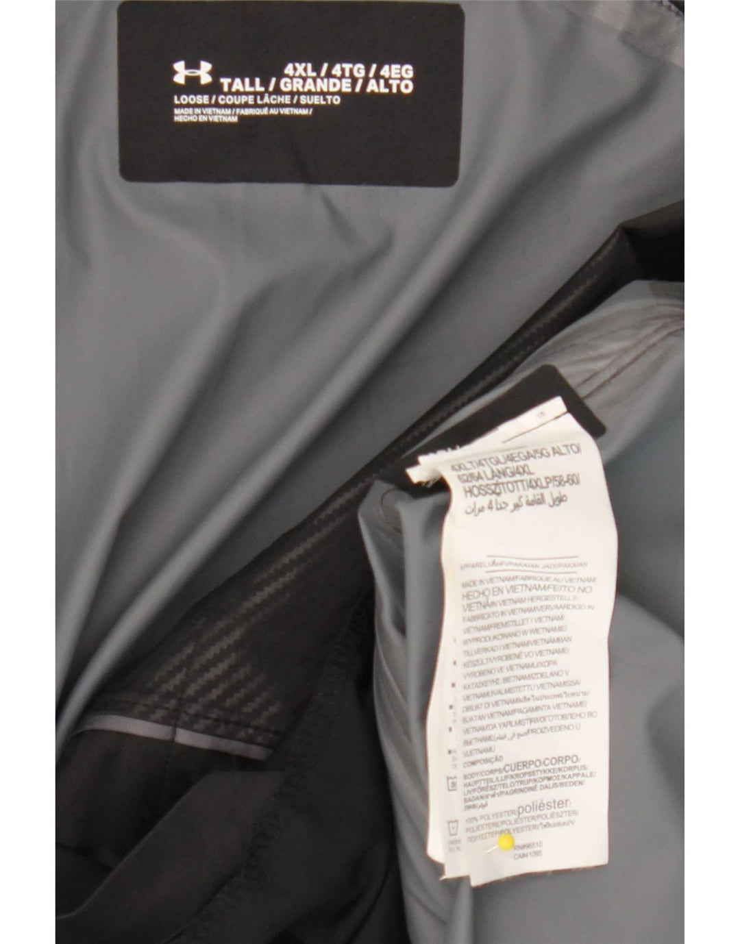 Under Armour Mens Tracksuit Top Jacket 4XL Black Colourblock Polyester