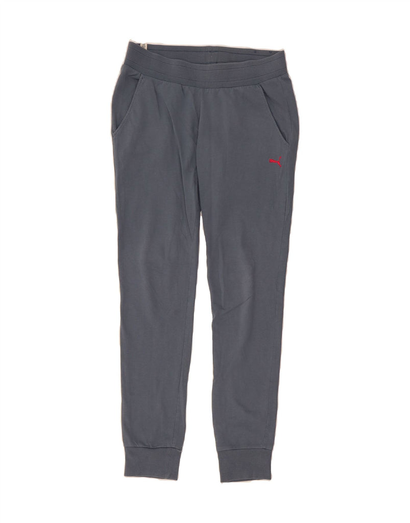 PUMA Womens Tracksuit Trousers Joggers UK 12 Medium  Blue Cotton Vintage Puma and Second-Hand Puma from Messina Hembry 